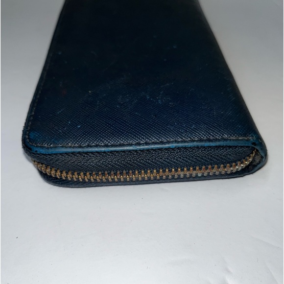 Prada Wallet blue authentic 100% Leather - Picture 3 of 10